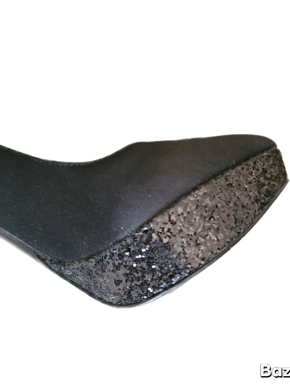 Nina Heels Womens Size 7.5 M Black Glitter